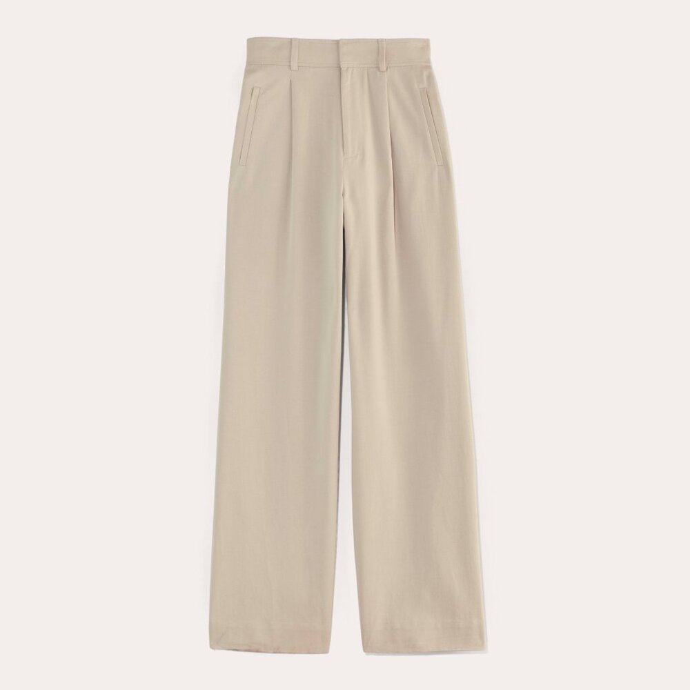 Everlane Way High Drape Pant in Sandstone 0S